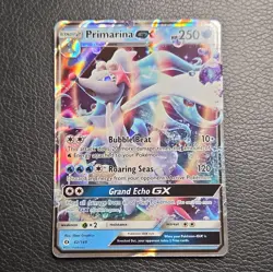 Pokemon TCG Primarina GX Sun & Moon 42/149 Ultra Rare Holo Full Art HP 250 - Image 1