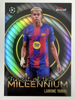 2025-26 Topps Finest UCC Lamine Yamal Finest Of The Millennium Insert #FM-6 - Image 1
