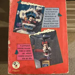 MICKEYS MOUNTAIN PATROL Disney ENESCO Vintage MUSIC CHRISTMAS Motion RARE - Image 2