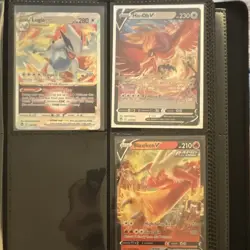 Pokemon TCG Lugia VSTAR Ho-Oh V Blaziken V Rapid Strike Holo Lot 3 English - Image 1