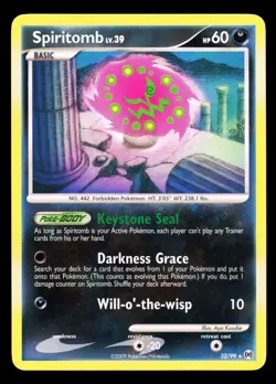 2009 Pokemon Platinum Arceus Spiritomb 32/99 NM - Image 1