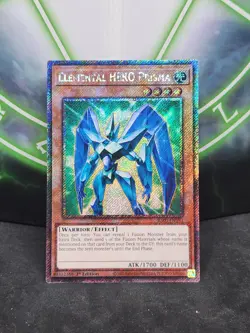 Yugioh Elemental HERO Prisma RA03-EN193 Platinum Secret Rare 1st Edition NM - Image 1