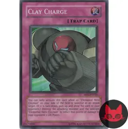 Yugioh Clay Charge DP1-EN030 Super Rare NM - Image 1