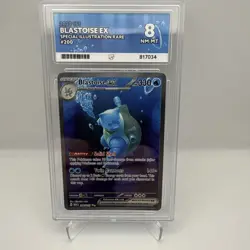 Pokemon TCG Blastoise EX 200/165 SIR Pokemon 151 S&V English Ace 8 - Image 1