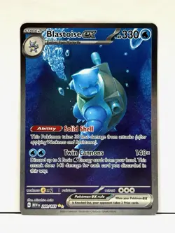 Blastoise ex 200/165 Special Illustration Rare S&V 151 Pokemon Card TCG NM - Image 1