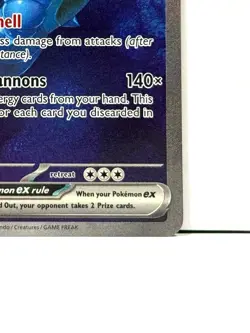 Blastoise ex 200/165 Special Illustration Rare S&V 151 Pokemon Card TCG NM - Image 5