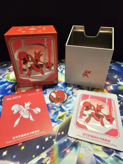 Chinese Exclusive Scizor Metal Deck Box Pokemon TCG - Image 5
