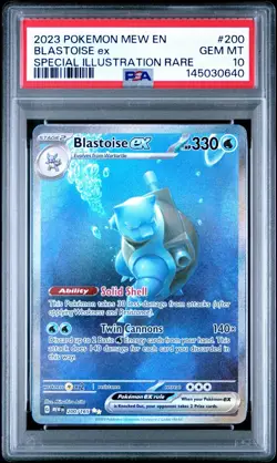 Pokemon S&V 151 Blastoise EX 200/165 Special Illustration Rare PSA 10 - Image 1