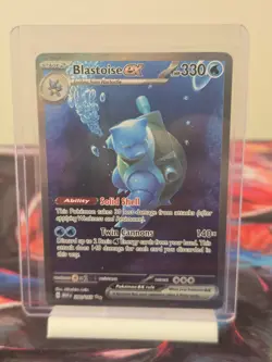 Pokemon TCG S&V 151 Blastoise EX 200/165 Special Illustration Rare - Image 1