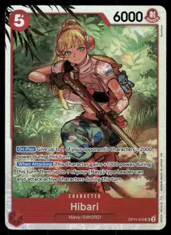 Hibari Foil SR A Fist of Divine Speed OP11-010 NM - Image 1