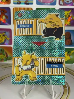 Pokemon Sticker Rare Vintage Vending Machine Holo prism Nintendo 2000 Bandai - Image 2