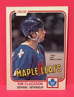 1981-82 O-Pee-Chee Kim Clackson Rookie Card #271 Toronto Maple Leafs RC OPC - Image 1