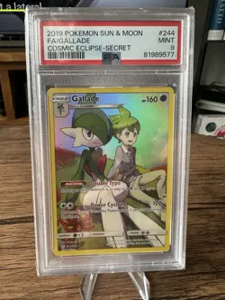 Pokemon Gallade Holo Secret Rare TCG Card 244/236 Cosmic Eclipse PSA 9 - Image 1