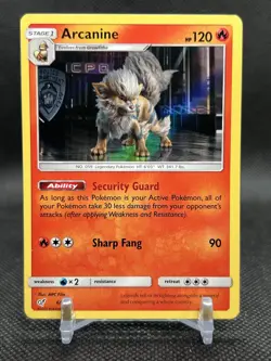 Arcanine Detective Pikachu 6/18 Pokemon Card Holo - Image 1