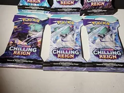 Pokemon Chilling Reign Sleeved Booster Pack (x 6) BRAND NEW FACTORY SEALED - Image 3
