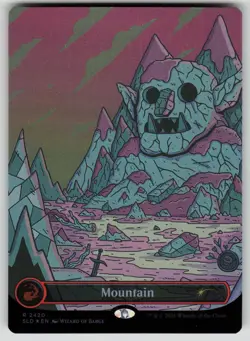 Mountain (2420) Foil Borderless Secret Lair Drop Series (SLD) MTG Near Mint - Image 1