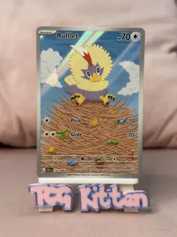 Rufflet Illustration Rare 154/086 - 2025 Pokemon Black Bolt - TCGKITTEN - Image 1