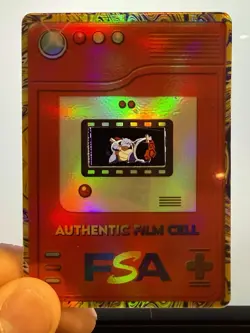 Pokemon-35mm Film Cell-Discontinued FSA-Rainbow-Blastoise Battling Blastoise - Image 3