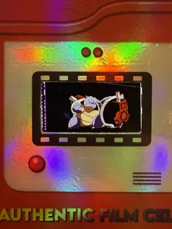 Pokemon-35mm Film Cell-Discontinued FSA-Rainbow-Blastoise Battling Blastoise - Image 4