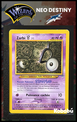 Carte Pokemon Zarbi V 89/105 Edition 2 Ed 2 Neo Destiny Wizards FR 2 - Image 1