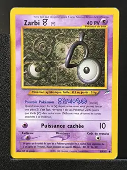 Carte Pokemon Zarbi V 89/105 Edition 2 Ed 2 Neo Destiny Wizards FR 2 - Image 2