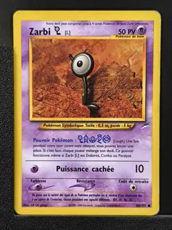 Carte Pokemon Zarbi L 86/105 Edition 2 Ed 2 Neo Destiny Wizards FR 1 - Image 2