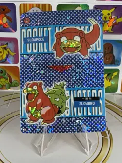 Pokemon Sticker Rare Vintage Vending Machine Holo prism Nintendo 2000 Bandai - Image 1