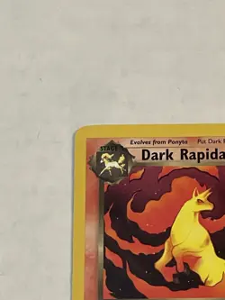 VTG Pokemon TCG Dark Rapidash 44/82 1st Edition Team Rocket Non-Holo WOTC 2000 - Image 4