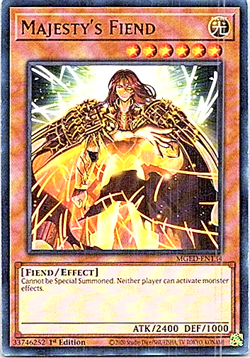 Majesty's Fiend MGED-EN134 Yu-Gi-Oh! Light Play 1st Edition - Image 1