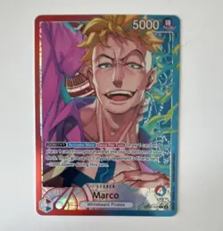 Bandai One Piece Card Game Marco Leader OP08-002 Alt Art Foil 5000 English - Image 1