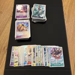 One Piece TCG Bundle Of Bulk Non Holo And Holo NM 200+ Cards - Image 1