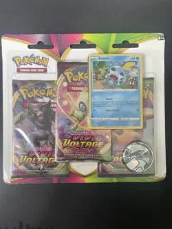 Pokemon TCG Vivid Voltage Triple Blister Booster Packs - Sobble Promo - Sealed - Image 1