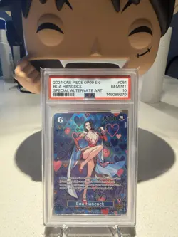 Boa Hancock OP07-051 OP09 Alt SP PSA 10 2024 - One Piece TCG English - Image 1