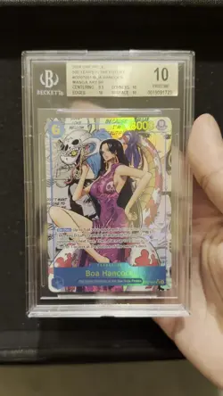 BGS 10 Boa Hancock English Manga Alt Art OP07-051 One Piece TCG - Image 2