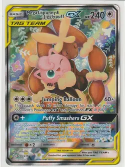 Mega Lopunny & Jigglypuff GX 226/236 Tag Team Cosmic Eclipse - Pokemon TCG VLP - Image 1