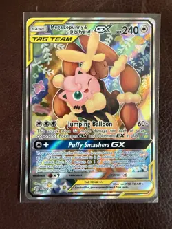Pokemon TCG Mega Lopunny & Jigglypuff Tag Team GX Card 226/236 - Image 1