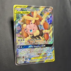 Pokemon TCG Mega Lopunny & Jigglypuff GX Tag Team 226/236 Cosmic Eclipse NM - Image 2