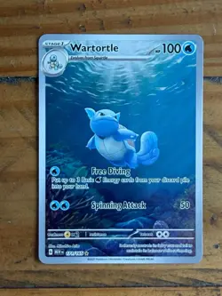Pokemon TCG Wartortle Scarlet Violet-151 171/165 Holo Illustration Rare - Image 1