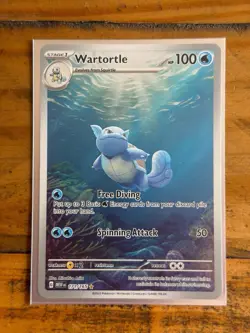 Pokemon TCG Wartortle Scarlet Violet-151 171/165 Holo Illustration Rare - Image 3