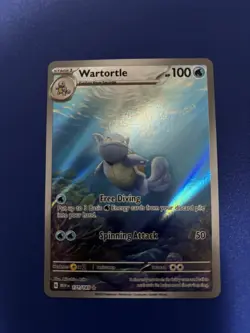 Pokemon TCG Wartortle Scarlet & Violet-151 171/165 Holo Illustration Rare - Image 1