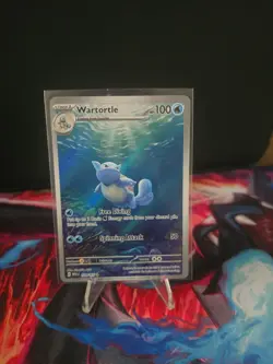 Pokemon TCG Wartortle Holo Illustration Rare Card 171/165 Scarlet & Violet 151 - Image 1