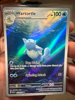 Pokemon TCG Wartortle Scarlet & Violet-151 171/165 Holo Illustration Rare - Image 1