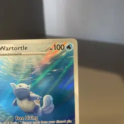 Pokemon TCG Wartortle Holo Illustration Rare Card 171/165 Scarlet & Violet 151 - Image 3