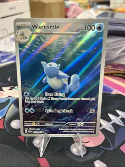 Pokemon TCG Wartortle Holo Illustration Rare Card 171/165 Scarlet & Violet 151 - Image 1