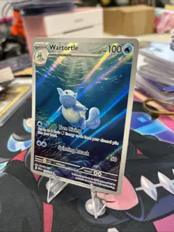 Pokemon TCG Wartortle Holo Illustration Rare Card 171/165 Scarlet & Violet 151 - Image 3