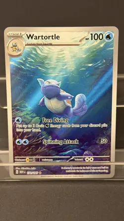 2023 Pokemon TCG Scarlet & Violet 151 Wartortle 171/165 Illustration Rare Holo - Image 1