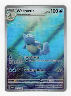 Pokemon TCG Wartortle 171/165 Sv: Scarlet & Violet 151 Illustration Rare Holo - Image 1