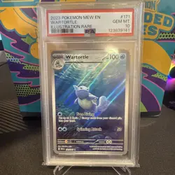 Pokemon TCG Wartortle Scarlet & Violet-151 171/165 Holo Illustration Rare - Image 2