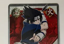 Naruto CCG - (No. 1 Rookie) Sasuke Uchiha #047 - 2002 Jump Bandai Card - Image 3