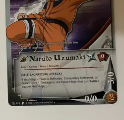 Naruto CCG - Naruto Uzumaki #115 - 2002 Jump Bandai Card - Image 4